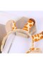 Cute Giraffe Horned Safari Birthday Concept Plush Velvet Crown Adult Children's Crown Orange - 7