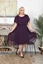 Women's Purple Plus Size Evening Dress