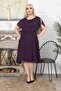 Women's Purple Plus Size Evening Dress - 2