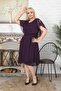 Women's Purple Plus Size Evening Dress - 5