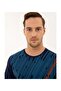 Men's Slim Fit Navy Blue T-shirt - 2