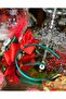 Girl's Special Design Feathered Pine Tree Satin Christmas Crown with Bow - 4