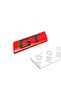 Gt Metal Fender And Luggage Crest Red-black
