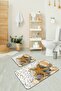 Digital Bathroom Rug Toilet Set 2 Piece Mat Set Bs209 60x90cm + 60x60cm