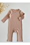 Baby Sand Beige Corded Modal Long Jumpsuit Age 3 - 2