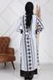 Women's Black Double Layer Hijab Dress - 5