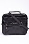Men's Black Fashion Bu-42 Faux Leather Sling Bag