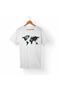 Unisex White Airplane Travel Printed T-shirt