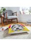 Digital Printed Modern Animal Floor Cushion with Headphones and Dog Motif (1000gr Filled Inside) - 2