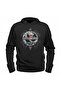 Unisex Kids Black Hooded Sweatshirt