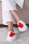 Women's Red Butterfly Maternity Slippers