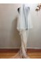 Women's White Tulle Veil - 4