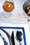 قطعتان من تأثير الكتان المطرز بالآيريس من الخدمة الأمريكية (أزرق داكن) - 2