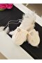 Women's Ecru Maternity Slippers and Crown - 4