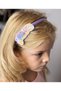 Girl Lilac Children's 3D Dimensional Movable Sequin Rhinestoned Princess Satin Crown