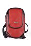 Unisex Red Genuine Leather Shoulder Bag with Phone Compartment - 3