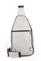 Unisex Beige Leather Backpack and Shoulder Bag - 3