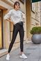 Women's Black High Waist Shiny Disco Tights