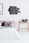 Black Wooden It's Not About Ideas Wall Decoration 35x40 Cm MDF Painting For Living Room / Bedroom - 3