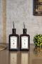 Amber Olive Oil Liquid Oil Vinegar Bottle Queen Oil Pot Set of 2 Cold Bb Ze-Ay Gglı 300 ml - 2