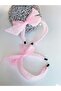 Candy Pink Organza Tulle Shiny Star Pattern Large Bow Crown Adult Children's Crown - 3