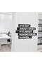 Black Wooden It's Not About Ideas Wall Decoration 35x40 Cm MDF Painting For Living Room / Bedroom - 2