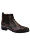 Men's Genuine Leather Zippered Boots with Fur Inside - Brown - 000467-Brown-41 - 2