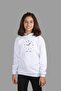 Children's White Hooded Sweatshirt Atatürk 10 November Digital Printed Two Threads with Rosette Inside - 2
