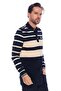 Navy Blue Men's Sweatshirt - Nillo - 3