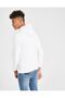 Unprinted Plain Unisex Children's Hooded White Sweatshirt - 2