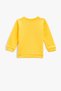 Baby Girl Yellow Sweatshirt 2KMG19136OK - 2