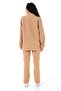 Women's Shirt Trousers Beige Double Set - 3