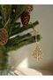 Christmas Tree Ornament Wooden Tree Ornament Mascot Gift Ornament 6 Pieces 7x7 cm - 2