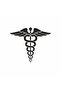 Medical Logo Auto Sticker, Car Sticker, 20x20 Black