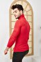 سترة تريكو ليكرا حمراء للرجال - 7