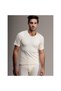 Men's Short Sleeve Wool Underwear Set (real Natural Thermal)