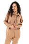 Women's Shirt Trousers Beige Double Set - 2