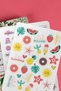 Colored Adhesive Agenda, Bullet Journal Decoration Label Sticker Set 22 Pages - 5