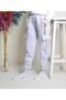 Unisex Kids Gray Cargo Pocket 3ip Thick Fleece Tracksuit Bottom - 2