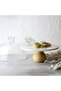 Marble 25 Cm White Glass Jar with Wooden Legs - 3