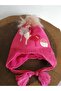 Girl's Beanie with Fleece Inside and Ears K2120-01