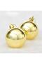 New Year's Gold Ball Tree Ornament 6 cm Set of 6 - 3