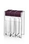Plastic 3-Piece Modern Small Spice Set with Triple Stand Model Kitchen Table Countertop Spice Rack Set - 2