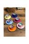 Kosova Bone China 6-Piece Cup Set 90 Cc (Dot/Line) Fnc-07