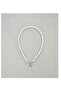Women's Gold Rudder Lock Real Pearl Necklace - 2