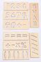 Number and Math Drawing Developer Template, Educational Template Children's Game Wooden