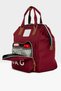 Claret Red Baby Bag Printed Pocket Mother Baby Care Backpack M000005163 - 3