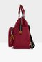 Claret Red Baby Bag Printed Pocket Mother Baby Care Backpack M000005163 - 4