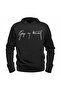 Unisex Kids Black Hooded Sweatshirt