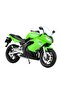Green 1:10 Kawasaki Ninja 650R Model Motorcycle